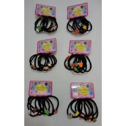 36 Wholesale 6pc Hair Band With Metal Decoration