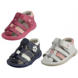 24 Wholesale Baby Leather Sandals