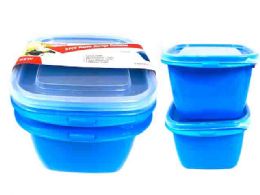 48 Wholesale 2 Pack Square Food Containers