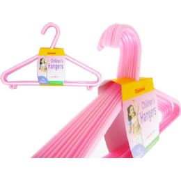 24 Pieces 10pc Kids Hangers Pink Packing:24pc/ct - Hangers