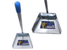 48 Units of Metal Dust Pan With Handle - Dust Pans