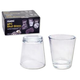 72 Wholesale Shot Glass 6pcs In Color Box
