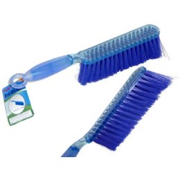 96 Wholesale Brush W/ Handle 13" Longblue Clr W/rubber