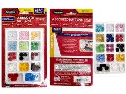 24 Pieces of Assorted Sewing Buttons Set 88pc