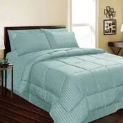 6 Pieces 1 Piece Embossed Comforter Queen Size In Assorted Colors - Blankets & Bedding