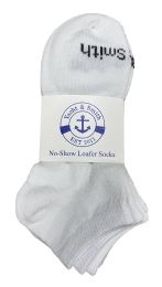 Wholesale Yacht & Smith Kids Unisex Low Cut No Show Loafer Socks Size 6-8 Solid White Bulk Buy