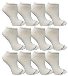 Wholesale Yacht & Smith Womens 97% Cotton Low Cut No Show Loafer Socks Size 9-11 Solid White Bulk Buy