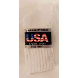 36 Pairs Yacht & Smith Men's 28 Inch Cotton Tube Sock Solid White Size 10-13 - Mens Crew Socks