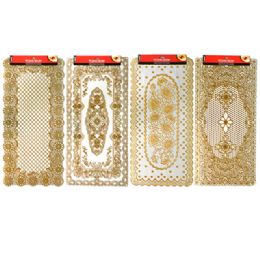 144 Wholesale Pvc Center Table Mat With Gold Printing