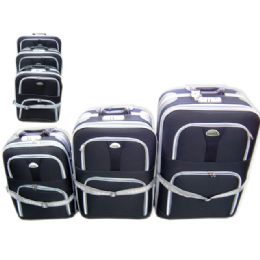 24 Pieces Luggage 3 In 1 Black - Travel & Luggage Items