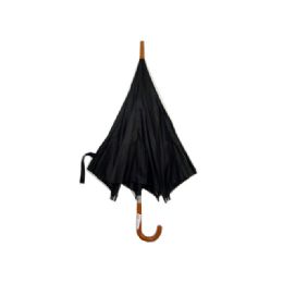 48 Wholesale Umbrella 54cm Black Color