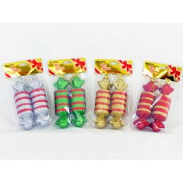 144 Pieces Xmas Candy 2 Piece Set - Christmas Ornament