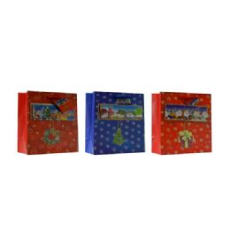 144 Wholesale Large 3d Christmas Gift Bag