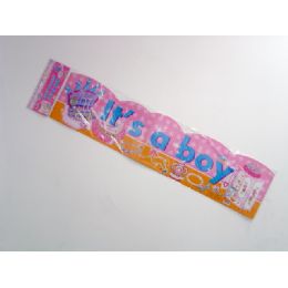 216 Pieces Tissue Banner Pap It's A Boy - Party Banners