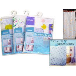 72 Wholesale Shower Curtain In Assorted Prints