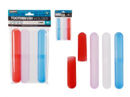 96 Units of 4 Piece Toothbrush Holders - Toothbrushes and Toothpaste