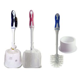 48 Wholesale Toilet Brush With Rubberized Handle