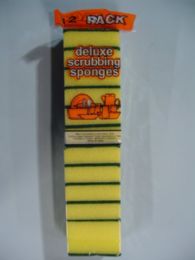 40 Wholesale 12 Piece Deluxe Scrubbing Sponges