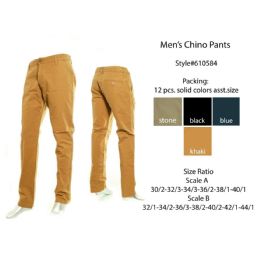12 Pieces Mens Chino Pants - Mens Pants