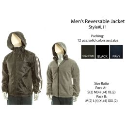 12 Pieces Mens Reversible Jacket - Mens Jackets