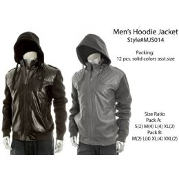 12 Wholesale Mens Fashion Hoodie Jacket