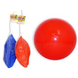 96 Wholesale Inflatable Ball Solid Clr9.8" Dia 65g