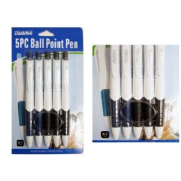 108 Wholesale Ball Point Pen 5pc 0.7mm 2ass