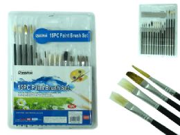 144 Pieces 15pc Artist Paintbrushes - Paint, Brushes & Finger Paint
