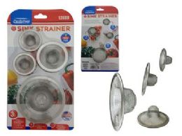144 Wholesale 4 Piece Sink Strainers