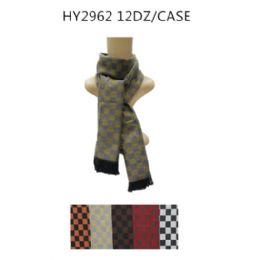 72 Pieces Mens Fashion Winter Scarves - Winter Scarves