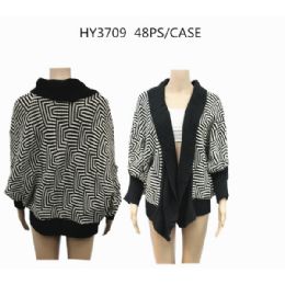 24 Wholesale Ladies Fashion Heavy Knit Sweater For Winter
