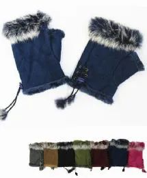 Ladies Finger Gloves With Far Cuff