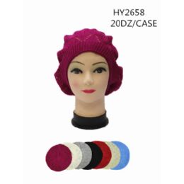 120 Pieces Ladies Solid Color Winter Hats - Fashion Winter Hats