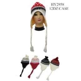 36 Pieces Printed Winter Helmet Hats  - Winter Helmet Hats