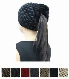 36 Wholesale Ladies Winter Ponytail Hat