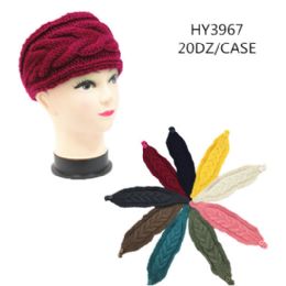 60 Wholesale Ladies Fashion Winter Head Band Solid Colors