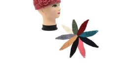 36 Pieces Ladies Fashion Head Band With Flower Accent - Headbands