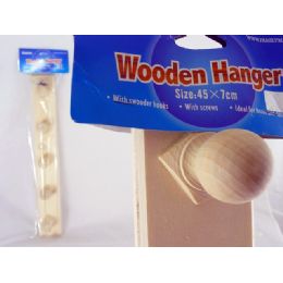 48 Pieces Hanger Wooden 5 Hooks - Hangers