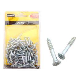 72 Pieces Screw 1" 100pc Dou Blister - Drills and Bits