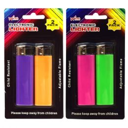 144 Pieces Lighter 2pk Solid - Lighters
