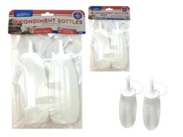 96 Units of Ketchup Bottles 2pc White - Storage Holders and Organizers
