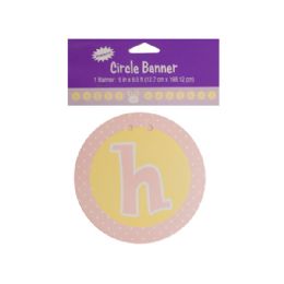 108 Pieces Happy Easter Circle Banner - Easter