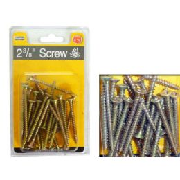 72 Pieces Screw 2 3/8" 160g Dou Blister - Drills and Bits