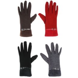 36 Wholesale Touch Screen Gloves Ladies Assorted Color