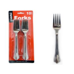 72 Wholesale Fork 10pc Disposabke Plastic