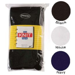 36 Pairs Girls Heavy Knit Tights Blue Only Assorted Sizes - Childrens Tights