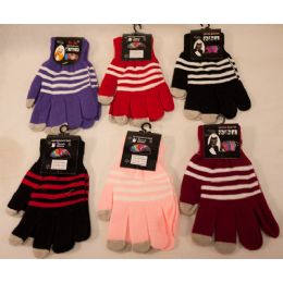 60 Bulk Texting Gloves Lady's Size Assorted Color