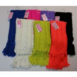 36 Wholesale Ladies Fashion Scarves Assorted Colors