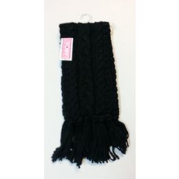 36 Wholesale Ladies Fashion Scarves Black