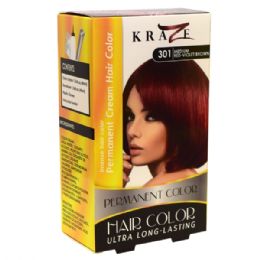 48 Pieces Kraze Hair Color Brown Medium Red Voilet - Hair Accessories